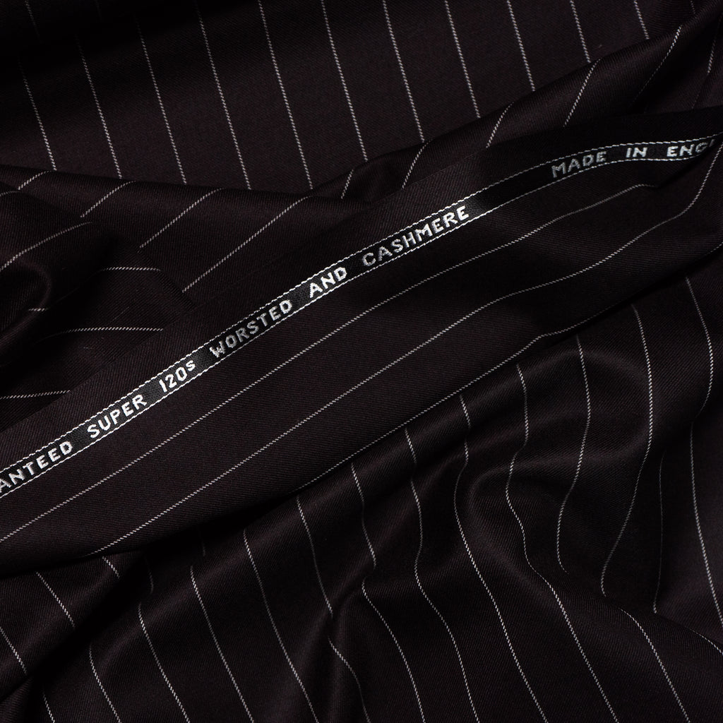 Wool and cashmere pinstripe / design 2