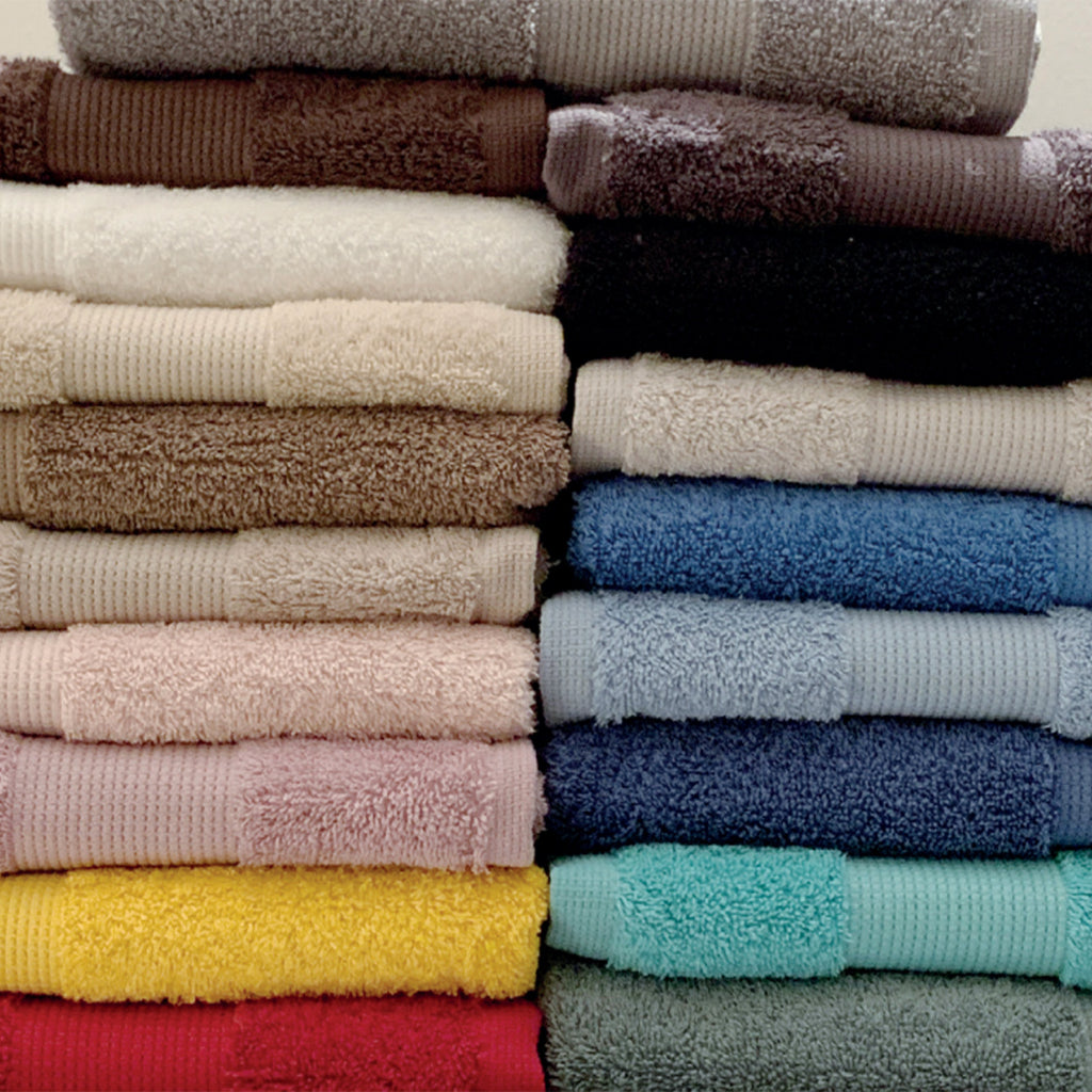 set 3 pezzi asciugamani in spugna di cotone morbidissima - scopri tutti i colori