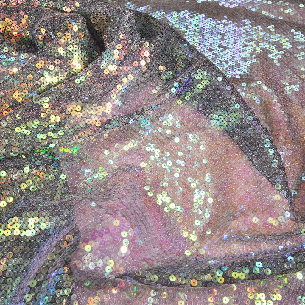 multicolor micro sequins on the panel 