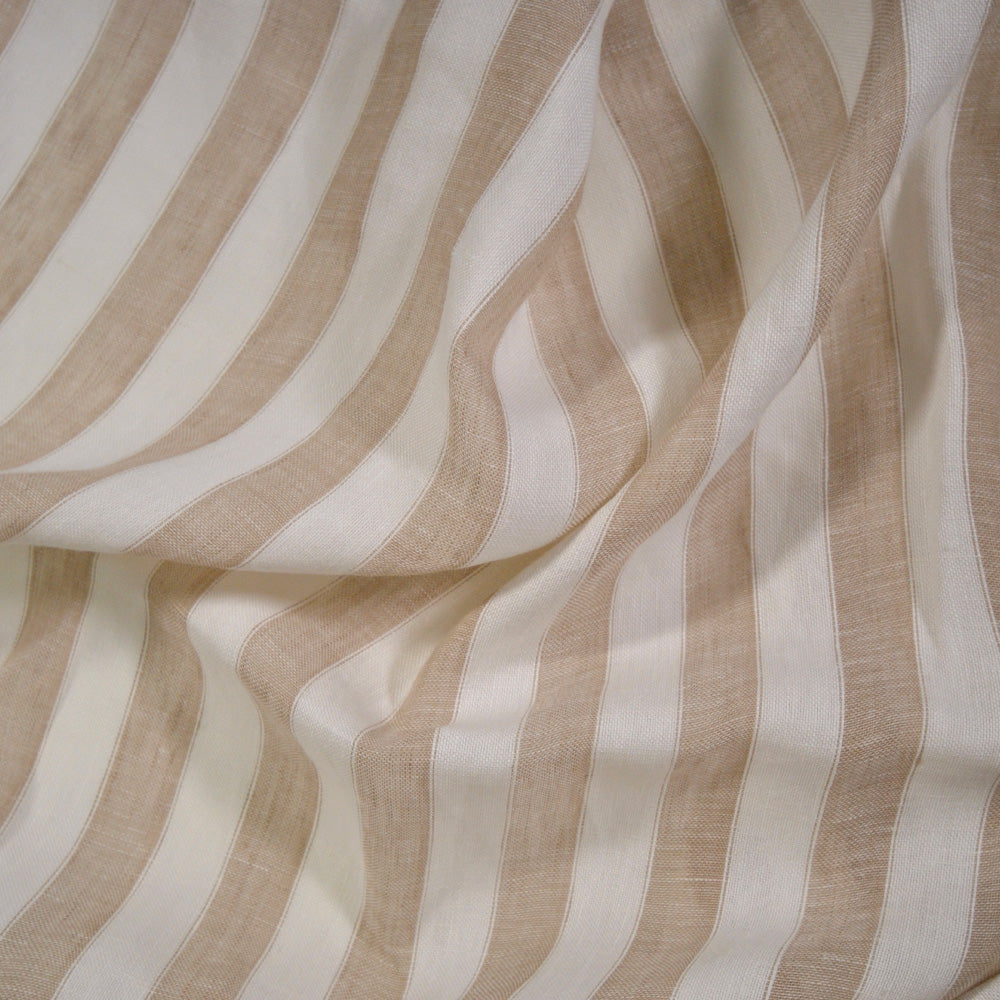 garza di puro lino per tende a righe / colore 2